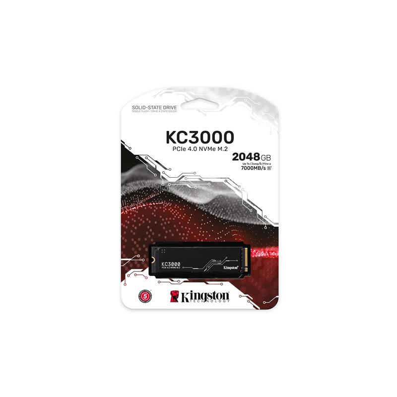 KINGSTON KC3000 2TB 7000/7000MB/s M2 PCIe GEN4 NVME SSD SKC3000D/2048G