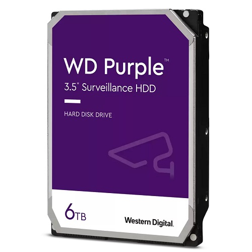 WD PURPLE 6TB 5700RPM 256MB SATA3 WD64PURZ 7/24 HDD RESMİ DİSTİ GARANTİLİ