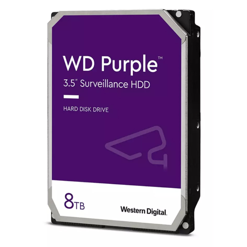 WD PURPLE 8TB 5640RPM 128 MB SATA3 WD84PURZ 7/24 GUVENLIK (RESMİ DİSTİ GARANTİLİ)