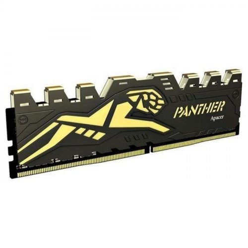 APACER PANTHER 8GB 3200MHZ DDR4 BLACK GOLD GAMING RAM AH4U08G32C28Y7GAA-1