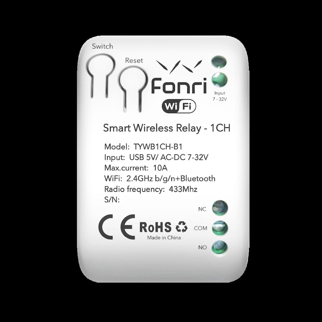 FONRİ WF3-TM4-0201-02 WIFI KABLOSUZ AKILLI  RÖLE - TEK KANAL