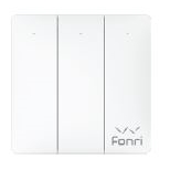 FONRİ WF3-EL3-0203-03 WIFI KABLOSUZ AKILLI DOKUNMATİK ÜÇLÜ DUVAR ANAHTARI