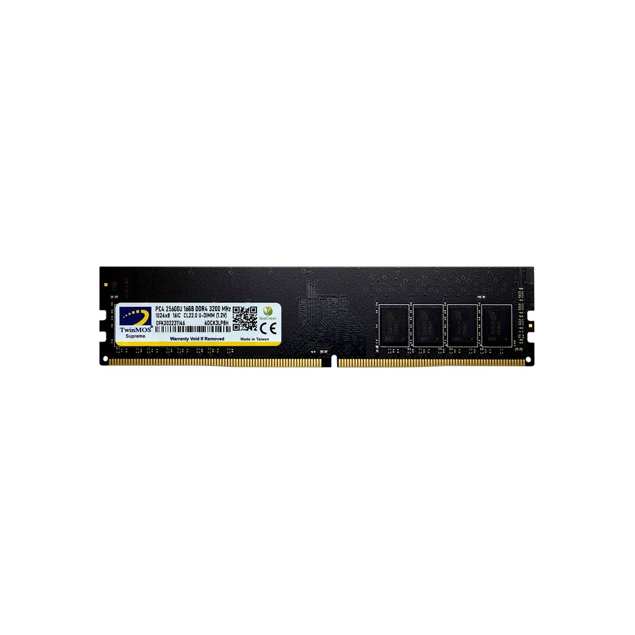 TWINMOS 16GB 3200MHZ DDR4 PC RAM MDD416GB3200D