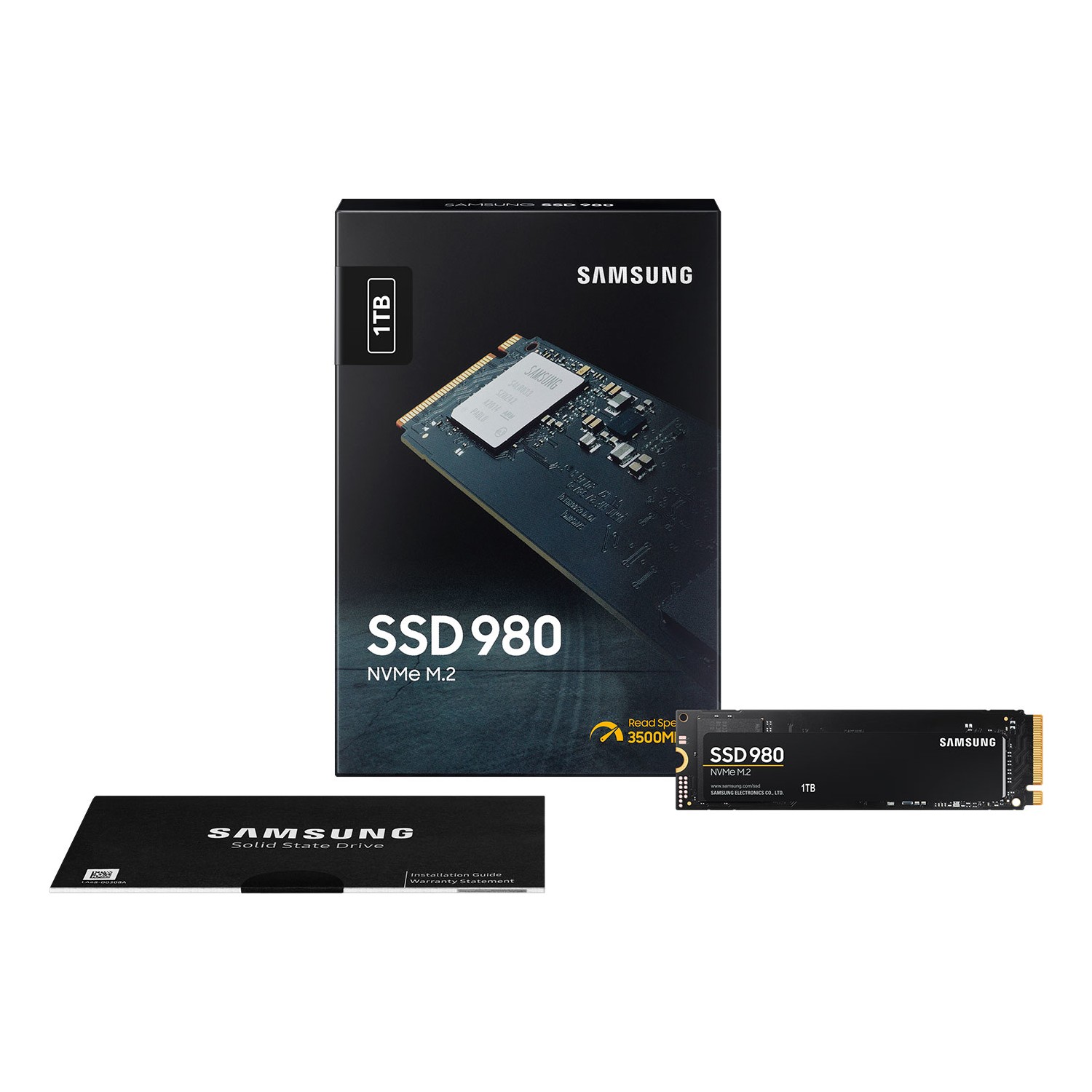 SAMSUNG MZ-V8V1T0BW 1TB 3500/3000MB/s NVMe PCIe M.2 SSD 980