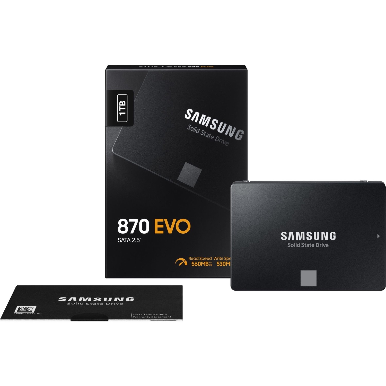 SAMSUNG MZ-77E1T0BW 1TB 560/530MB/s 7mm SATA 3.0 SSD 870 EVO